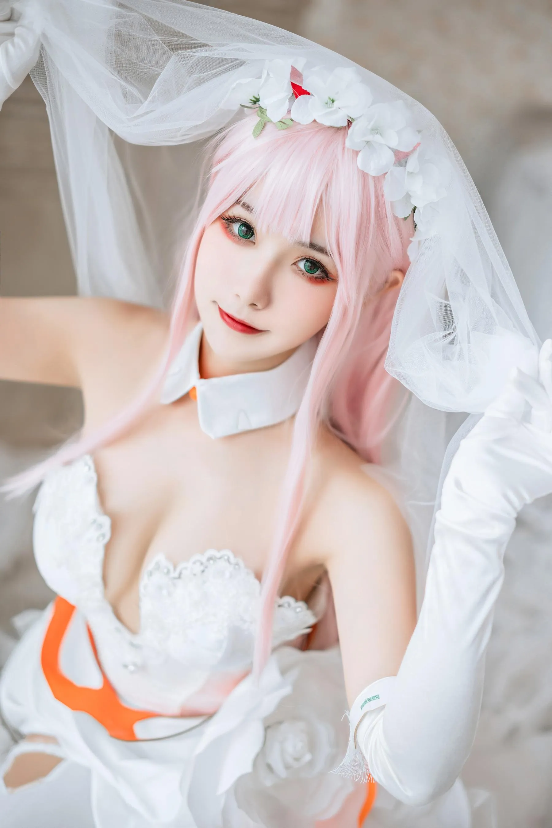 Momoko葵葵 – NO.36 DARLING in the FRANXX 02 泳装 兔女郎花嫁 [61P]插图
